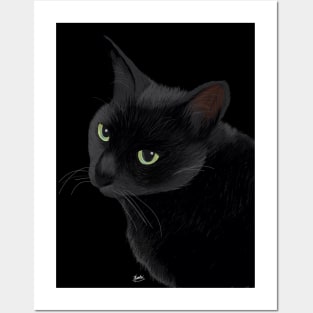 Cool Black Cat Posters and Art